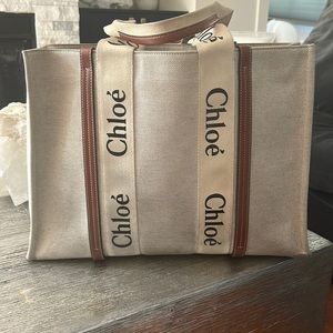 Chloe large woody tote bag